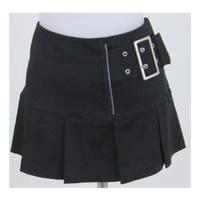 bnwt topshop size 10 black pleated mini skirt