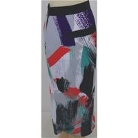 bnwt asos size 10 grey black mix patterned skirt