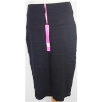 bnwt per una ms size 14 black the jersey pencil skirt