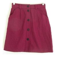 BNWT Topshop Size 4 Petite Dark Pink Mini Skirt