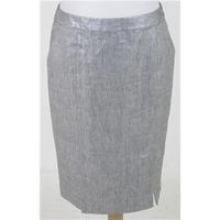 BNWT Anne Klein, size 10 shiny silver skirt