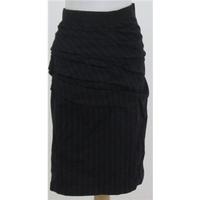 BNWT Dolce & Gabbana, Size 12 Navy Wool Blend Knee Length Skirt