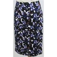 BNWT Papaya - Size: 12 - black & purple floral print skirt