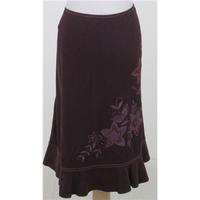 BNWT Monsoon Size: 16 purple cord skirt
