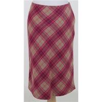 BNWT River Island, size 14 pink mix checked skirt