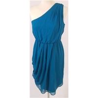 BNWT Asos Maternity Teal Blue Asymmetrical Dress Size 10