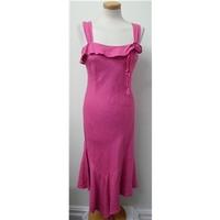 bnwt per una size 10 long pink full length linen dress