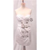 BNWT Stunning Baby Phat Small White Double Breasted Strapless Mini Dress. babyphat - Size: S - White - Mini dress