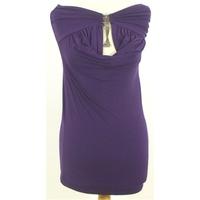 BNWT LY xx Size 10 Polyester Mix Purple bandeau dress with jewelled detailing