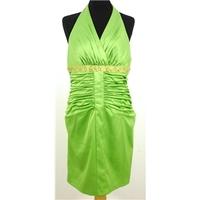 BNWT Nicole by Nicole Miller Platinum Size 12 Citrus Green Evening Dress