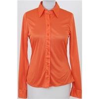 BNWT, Topshop, size 10, orange, long sleeved shirt