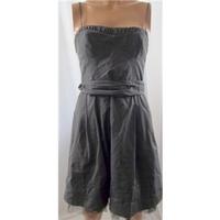BNWT Mango Size 10 Black and Grey Stripy Dress