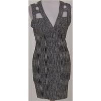 bnwt hunt no more size 10 black marled jersey dress