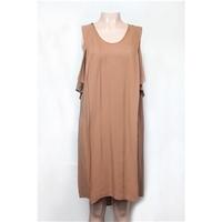 bnwt stella mccartney size 6 camel brown sleeveless smock dress