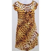 bnwt hunt no more size 10 leopard print mini dress