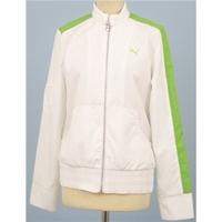 BNWT, Puma, size 12, white and green jacket