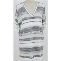 bnwt canda size xl cream striped jumper