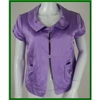 BNWT Oui Collection - Size: 8 - Violet - cap sleeved jacket/top