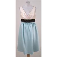 BNWT Wtoo by Watters & Watters, size 10 cream & turquoise dress