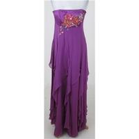BNWT: Monsoon: Size 12: - purple strapless dress