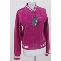 bnwt ben sherman size 12 fuschia pink suede jacket