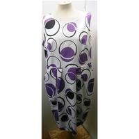 BNWT-Marks and Spencer-20-White/purple/black dress Marks and Spencer - Multi-coloured - Sleeveless