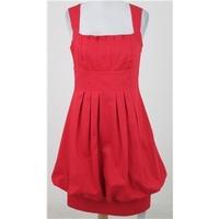 BNWT Coast, size 10 red sleeveless blouson dress