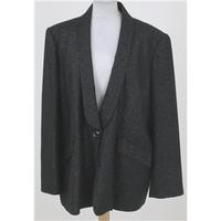 BNWT Elvi, size 24 black & silver jacket