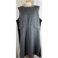 bnwt laura ashley size 16 slate grey sleeveless woollen shift style dr ...