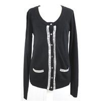 BNWT Soaked In Luxury - Large Size - Black - Sequin Trimmed Cardigan