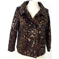 bnwt maggie me size 6 black leopard print jacket