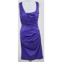bnwt vera mont size 10 purple satin cocktail dress