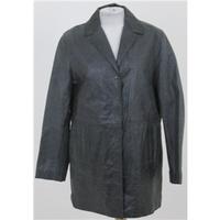 BNWT, CH size L steel grey leather jacket