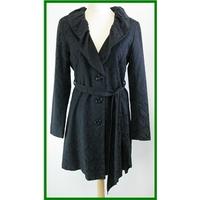 bnwt apricot size 10 black brocade coat