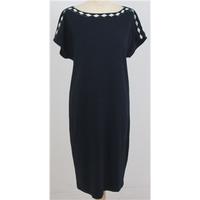 bnwt ballantyne size l navy jersey dress