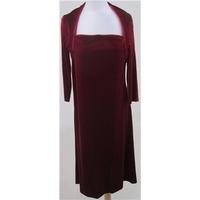 bnwt marks spencer size 14 burgundy velvet party dress