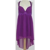 BNWT Lipsy size 16 deep purple sequined evening dress