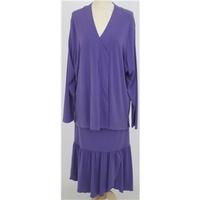 BNWT Michelle Hope, size XXXL purple jacket and skirt