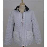 bnwt godske size l white black reversible casual jacket