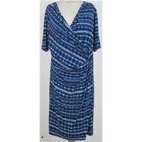 bnwt per una size 18 blue green patterned dress
