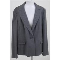 BNWT Debenhams, size 22 grey striped smart jacket