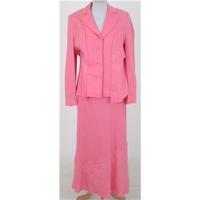 BNWT Michael H, size 14, pink three-piece linen skirt suit