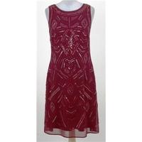 BNWT: Per Una Size 12: Redcurrant sequined/beaded cocktail dress