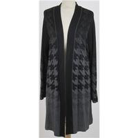 BNWT Per Una, size 16 black & grey long cardigan