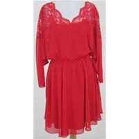 bnwt asos size 12 red evening dress