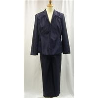 bnwt quo size 18 dark navy trouser suit