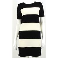 BNWT Marks and Spencer Size 8 Black and White Striped Shift Dres