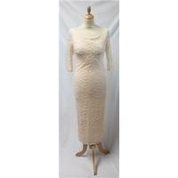 BNWT ASOS Size 10 Peach Lined Gull Length Dress. ASOS - Size: 10 - Cream / ivory - Full length dress