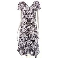 BNWT Marks and Spencer Size 8 Black and White Floral Dress