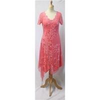BNWT Aftershock Size M Coral Sequin/Bead Dress Aftershock - Size: M - Orange - Asymmetrical dress